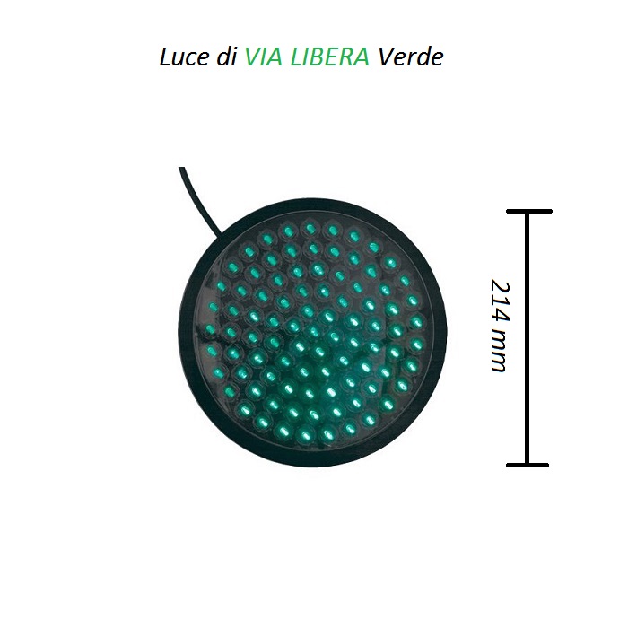 Luce LED per semaforo 200mm 220VAC gialla